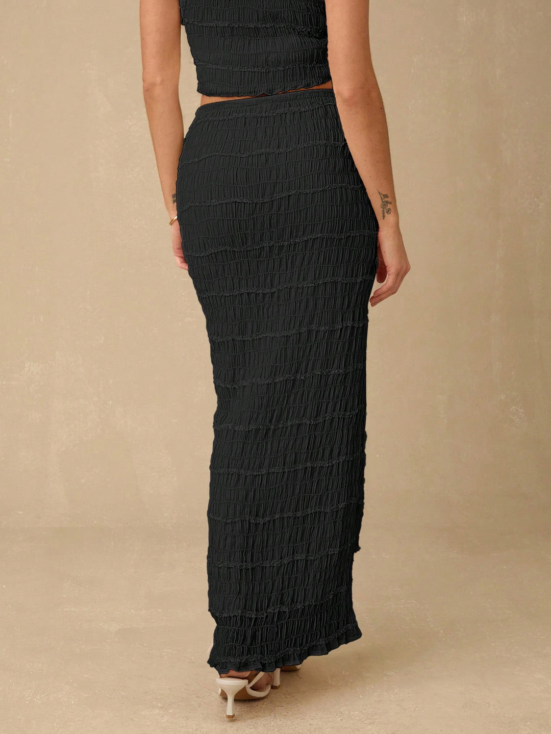 SHEIN Maxi Szoknya, Fekete
