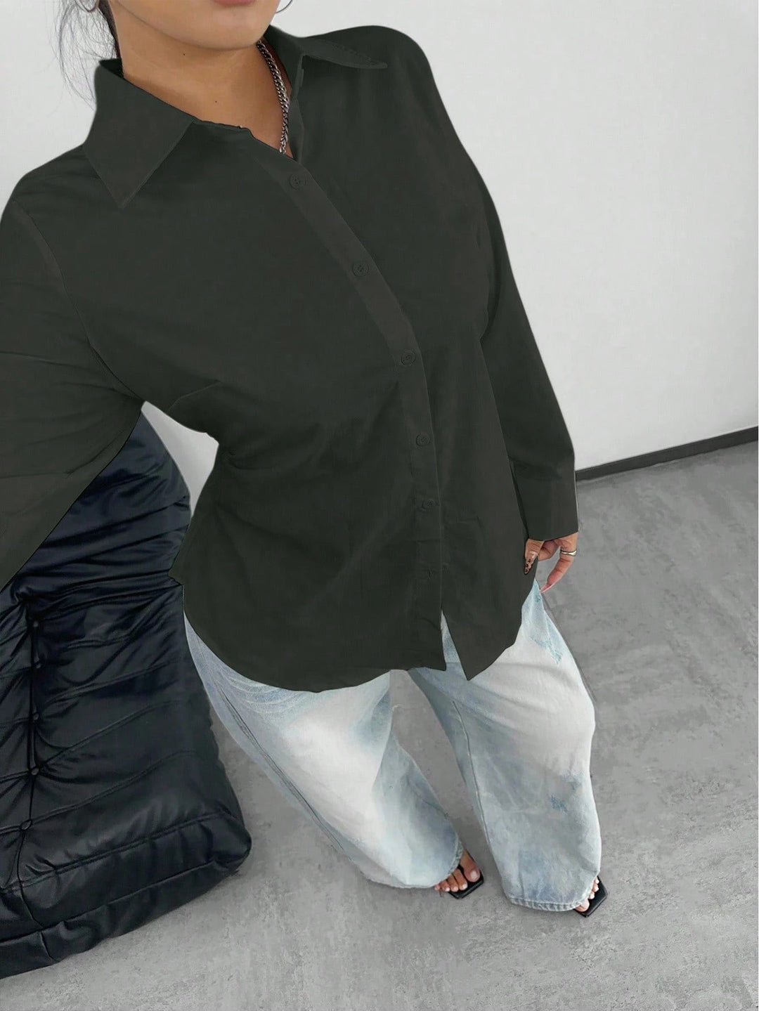Shein Curve+ ing, szürke
