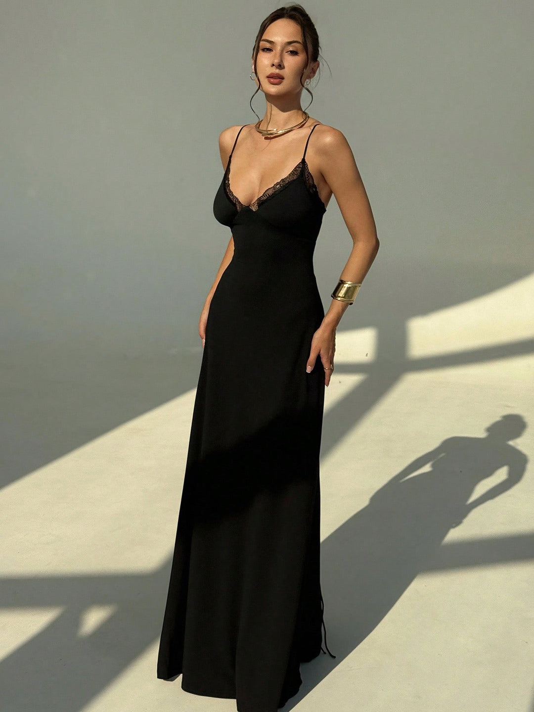 Rochie maxi SHEIN, negru