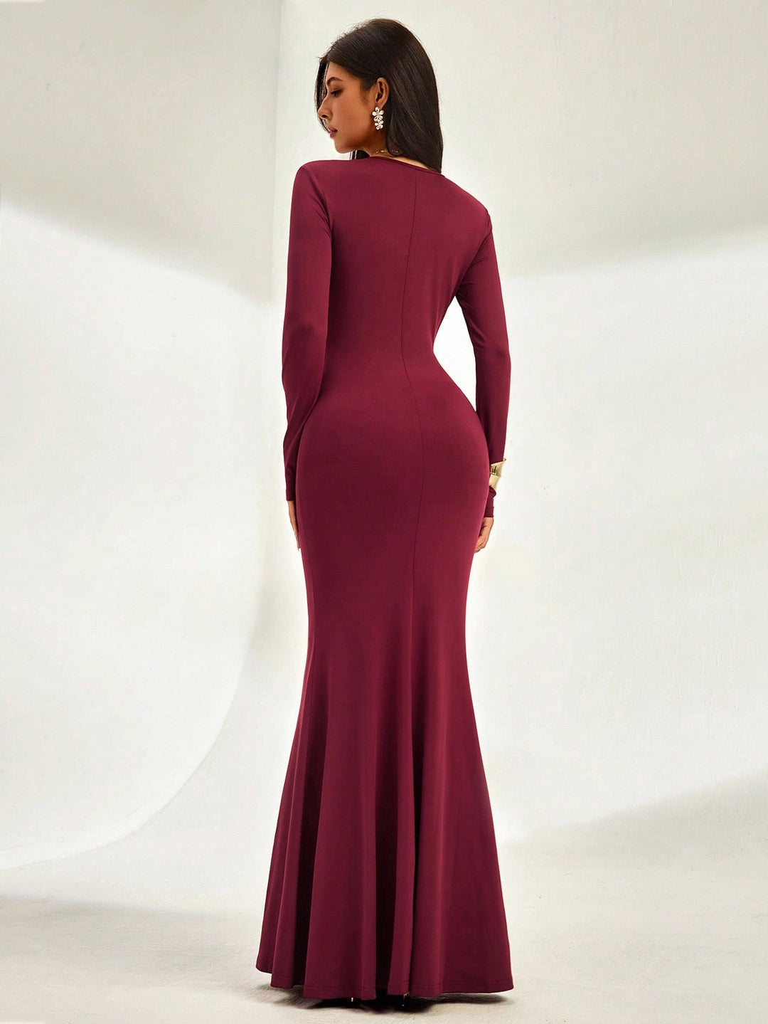 Rochie maxi SHEIN, vișiniu