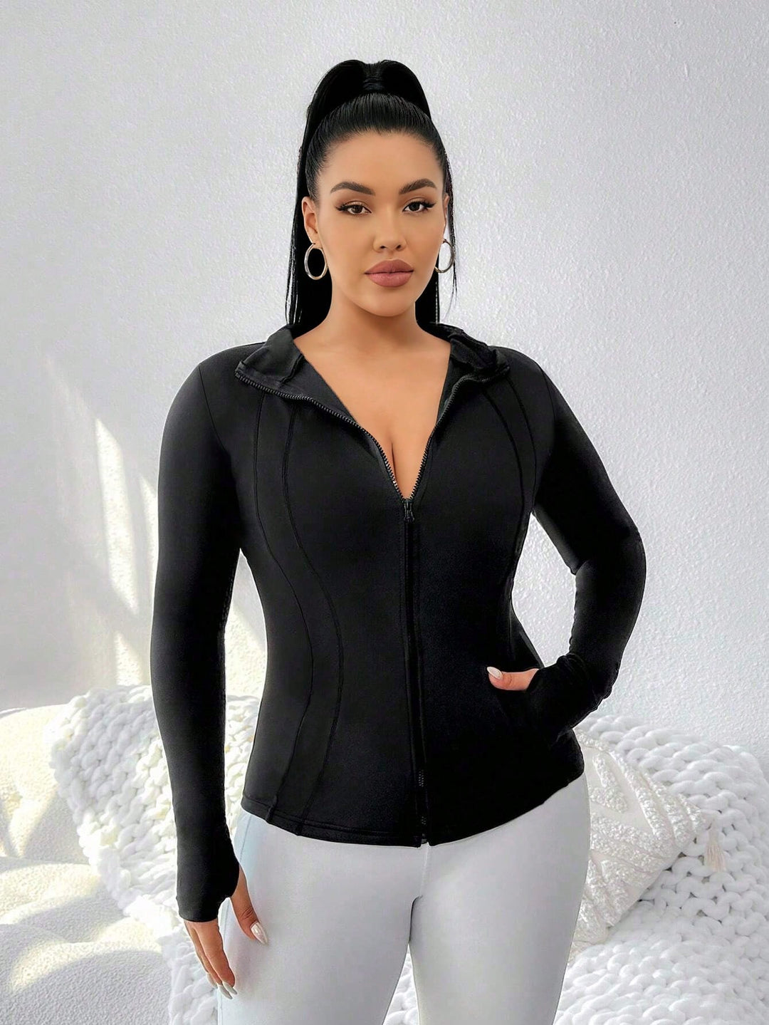 Jachetă SHEIN, negru
