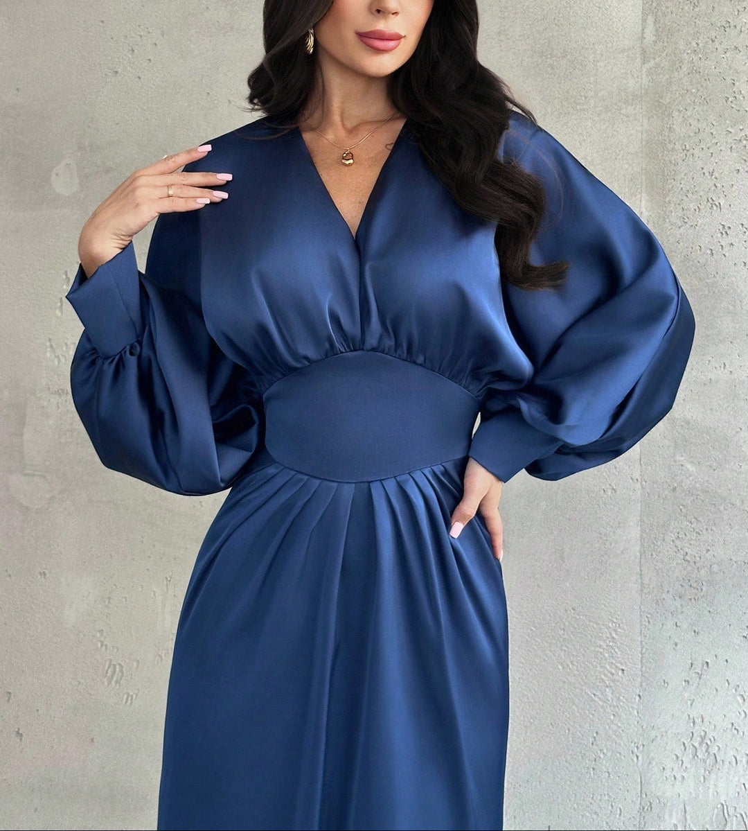 SHEIN maxi ruha, kék