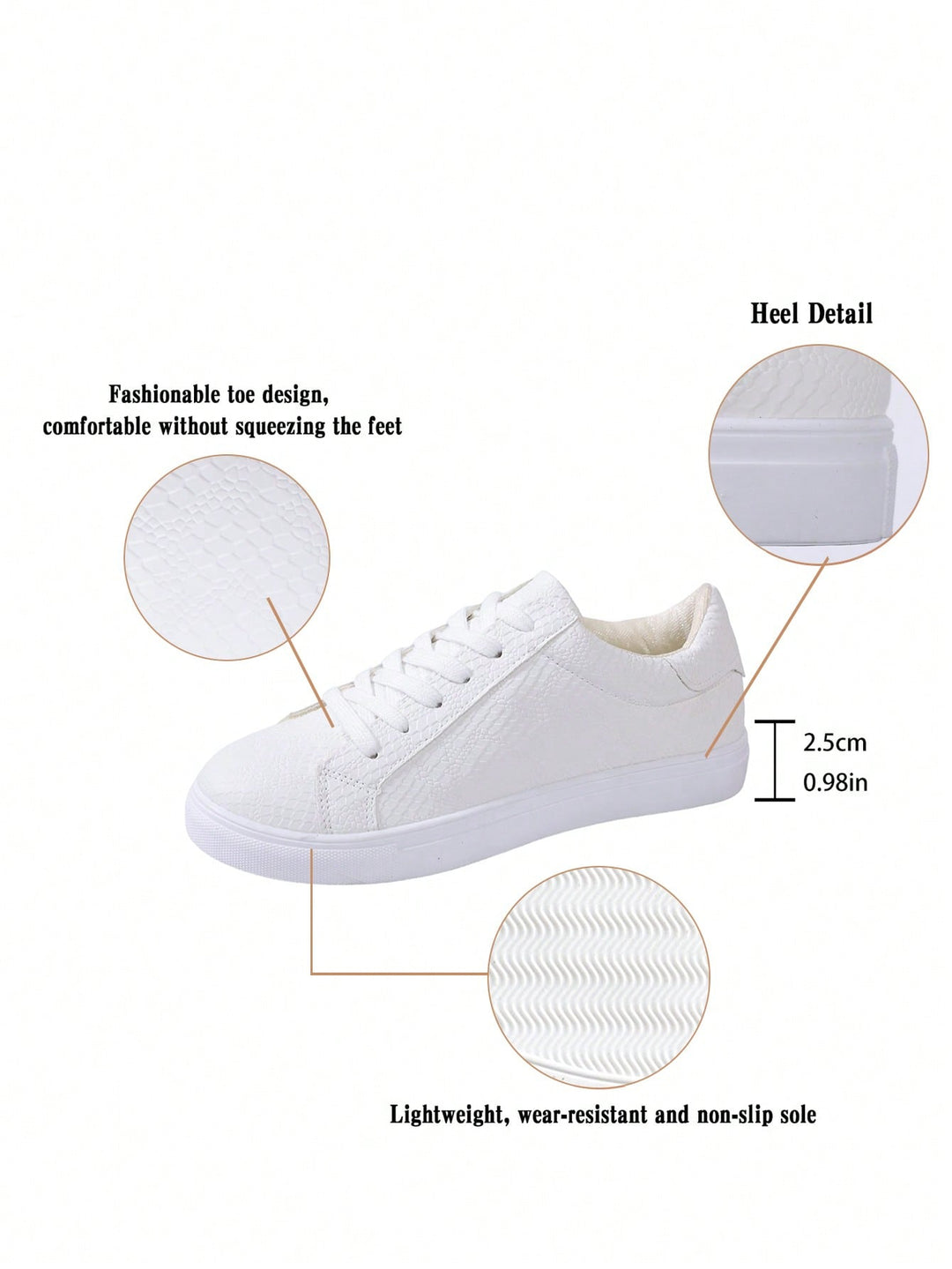 SHEIN sportcipők, fehér