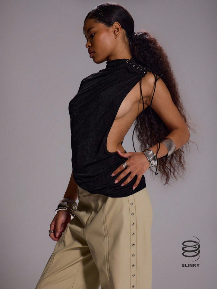 Top SHEIN, negru