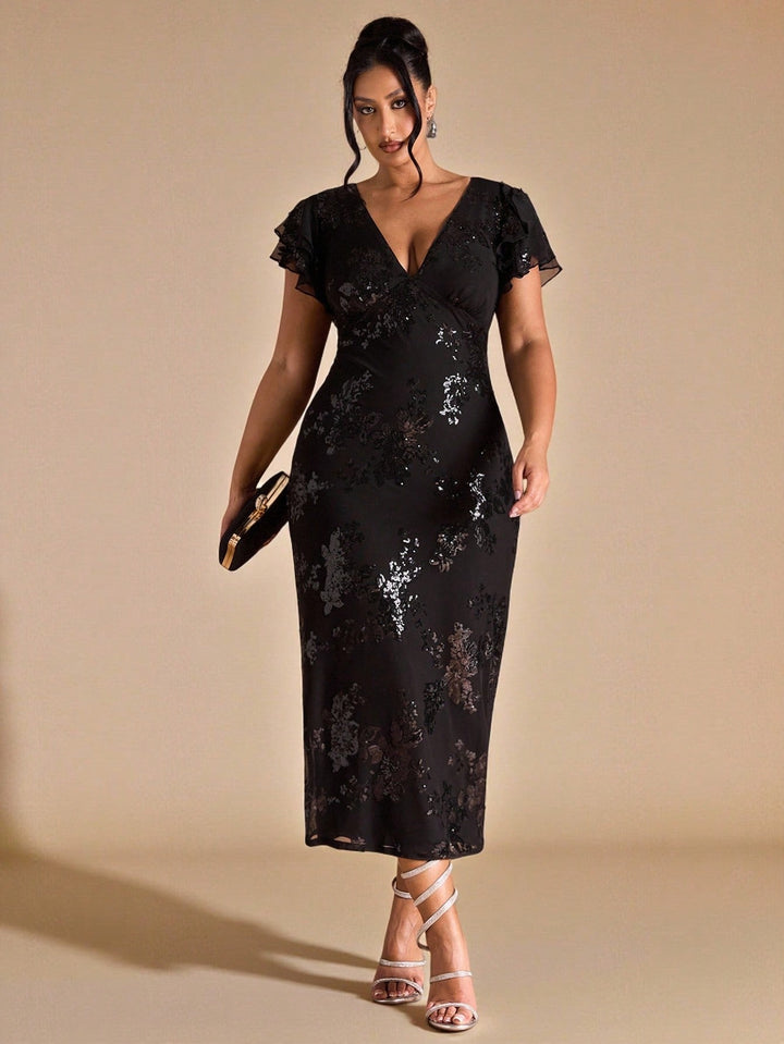 Rochie maxi SHEIN, negru