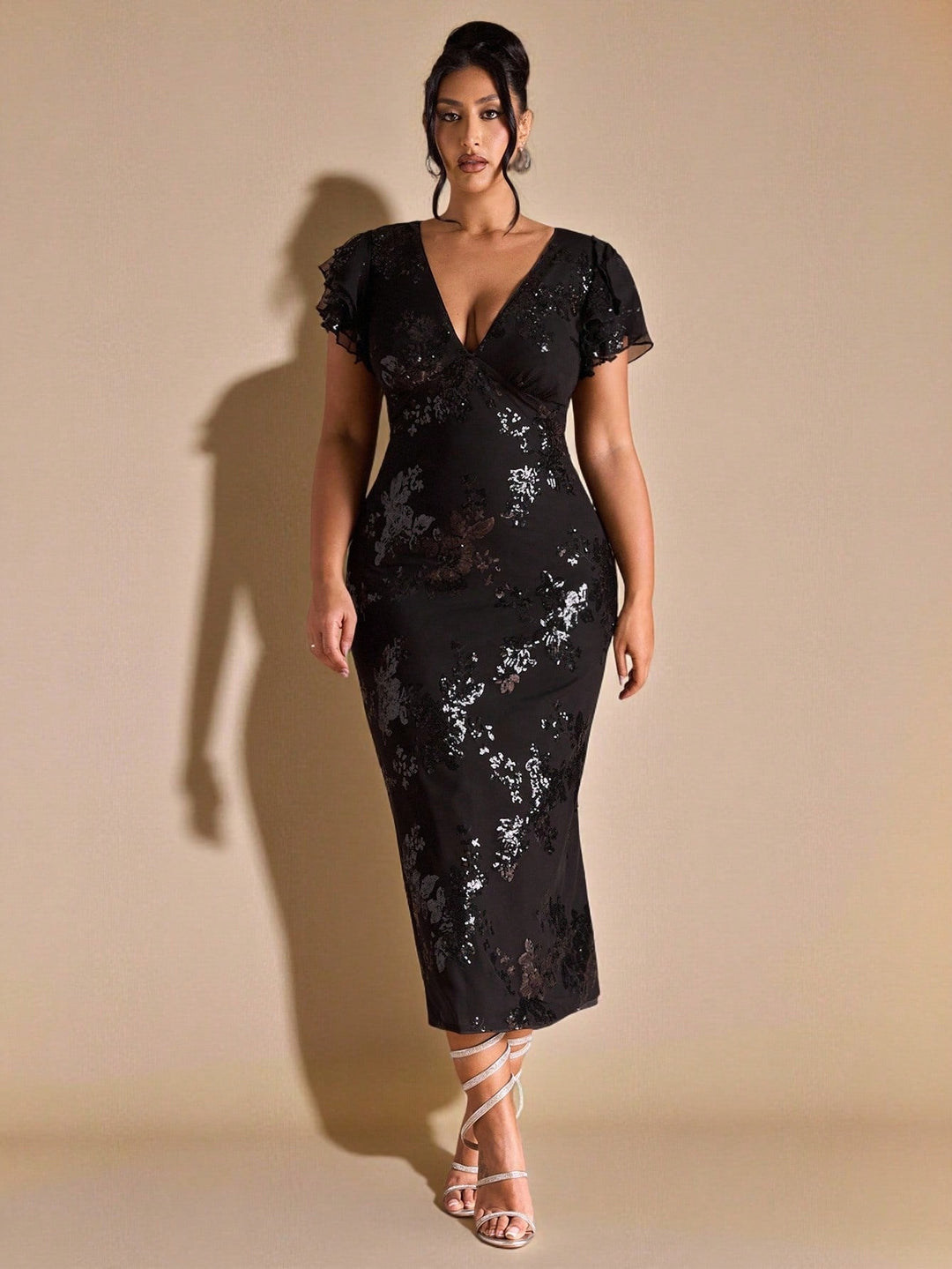 Rochie maxi SHEIN, negru
