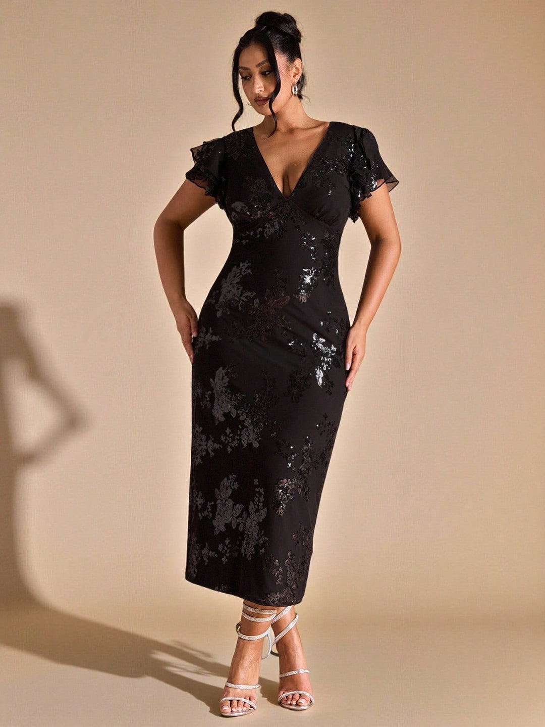 Rochie maxi SHEIN, negru