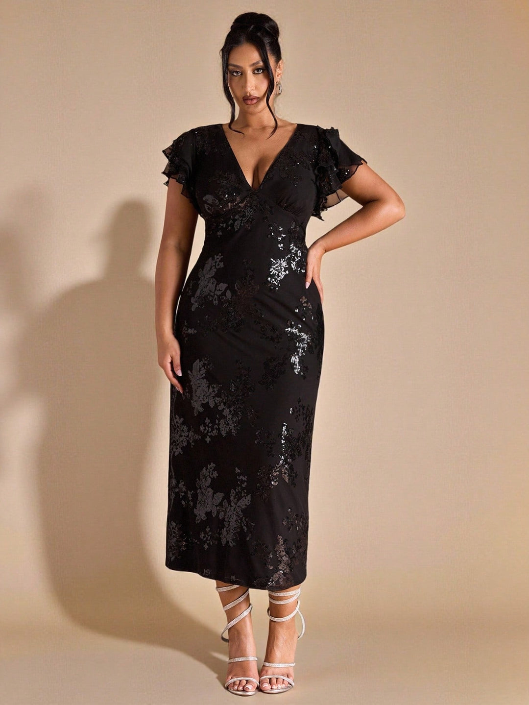Rochie maxi SHEIN, negru
