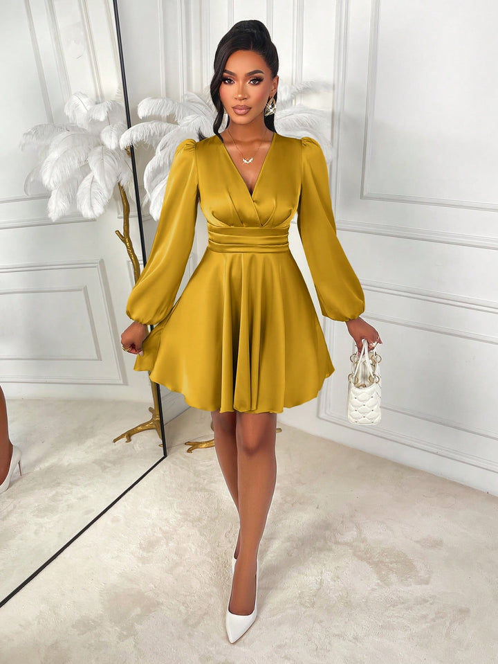 Rochie mini SHEIN, galben