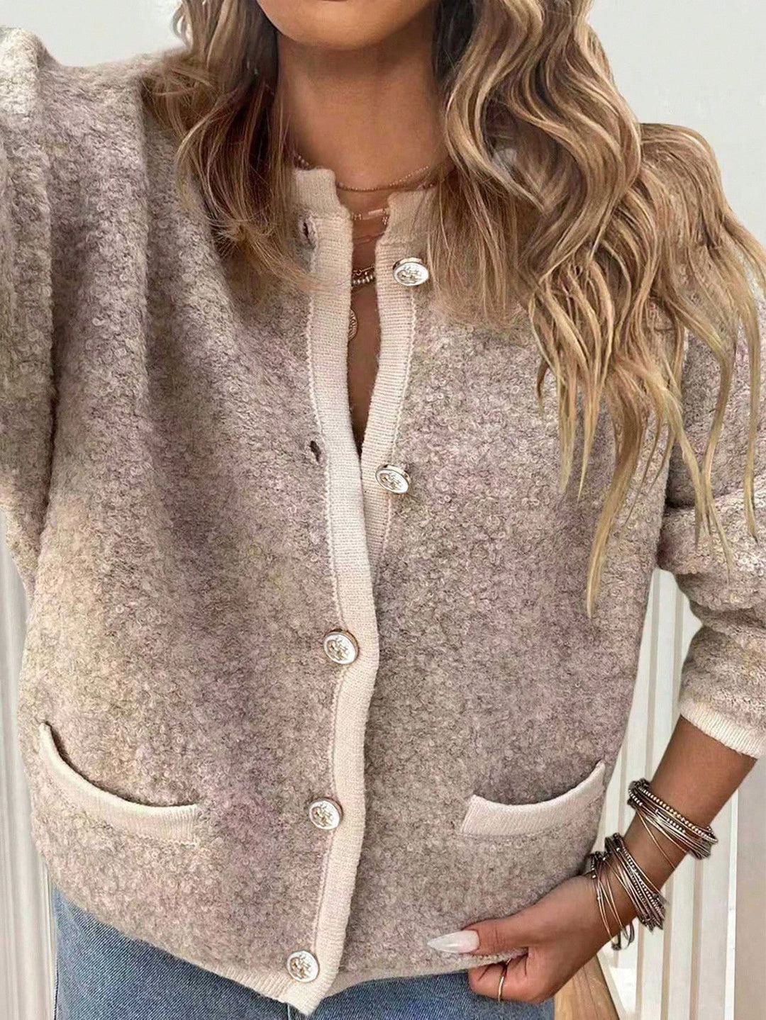 Cardigan SHEIN, bej