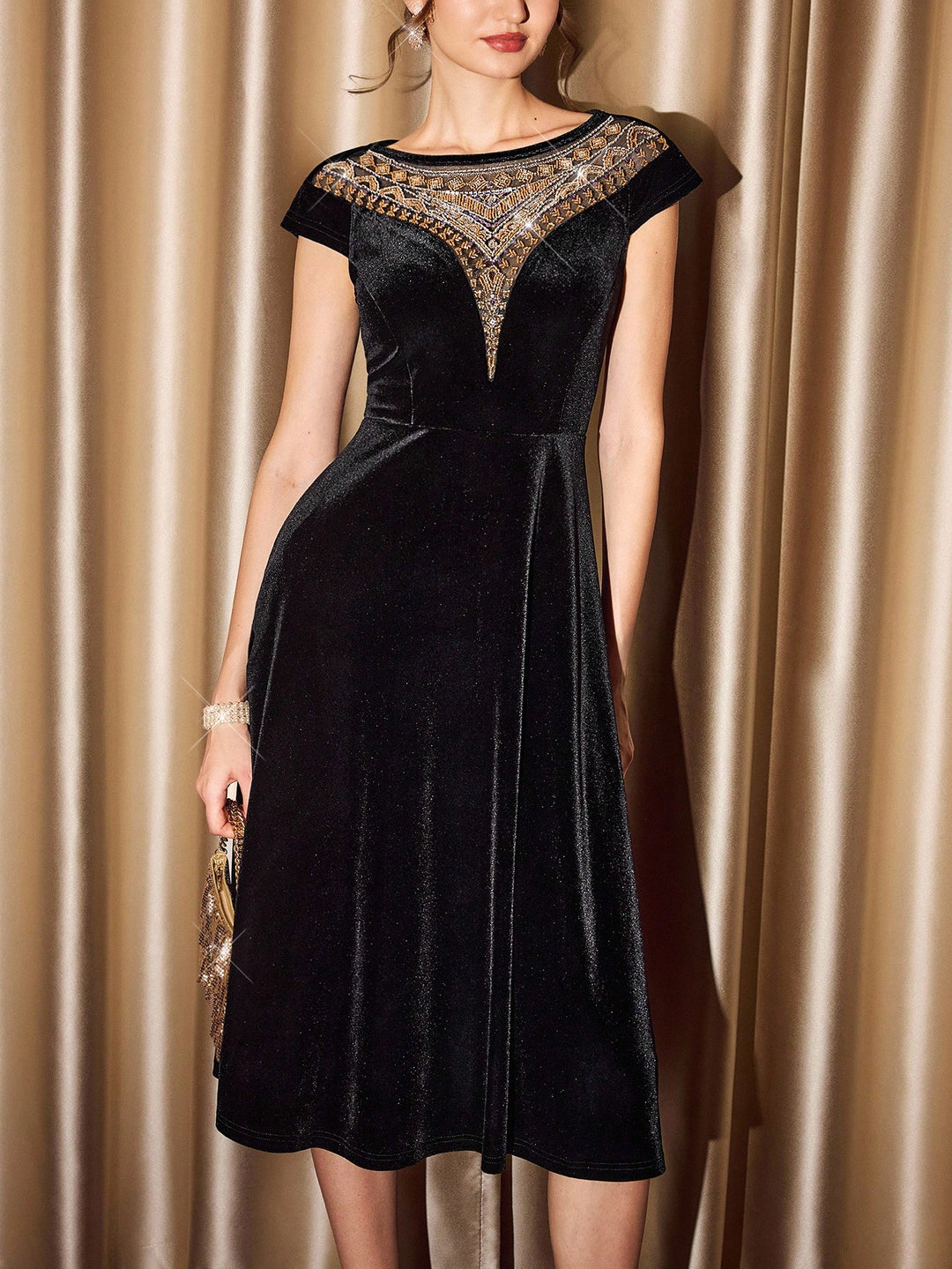 SHEIN maxiruha, fekete