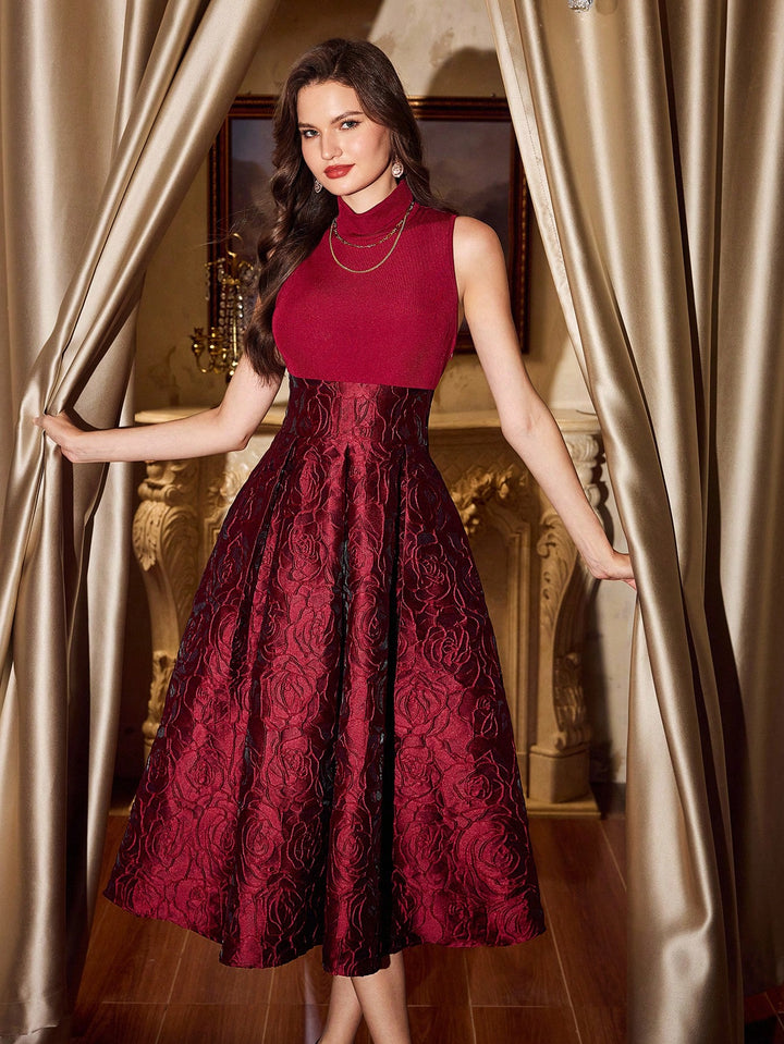 Rochie maxi SHEIN, vișiniu
