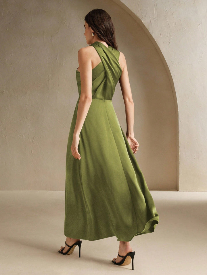 Rochie maxi SHEIN, verde