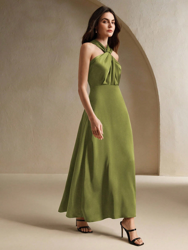 Rochie maxi SHEIN, verde