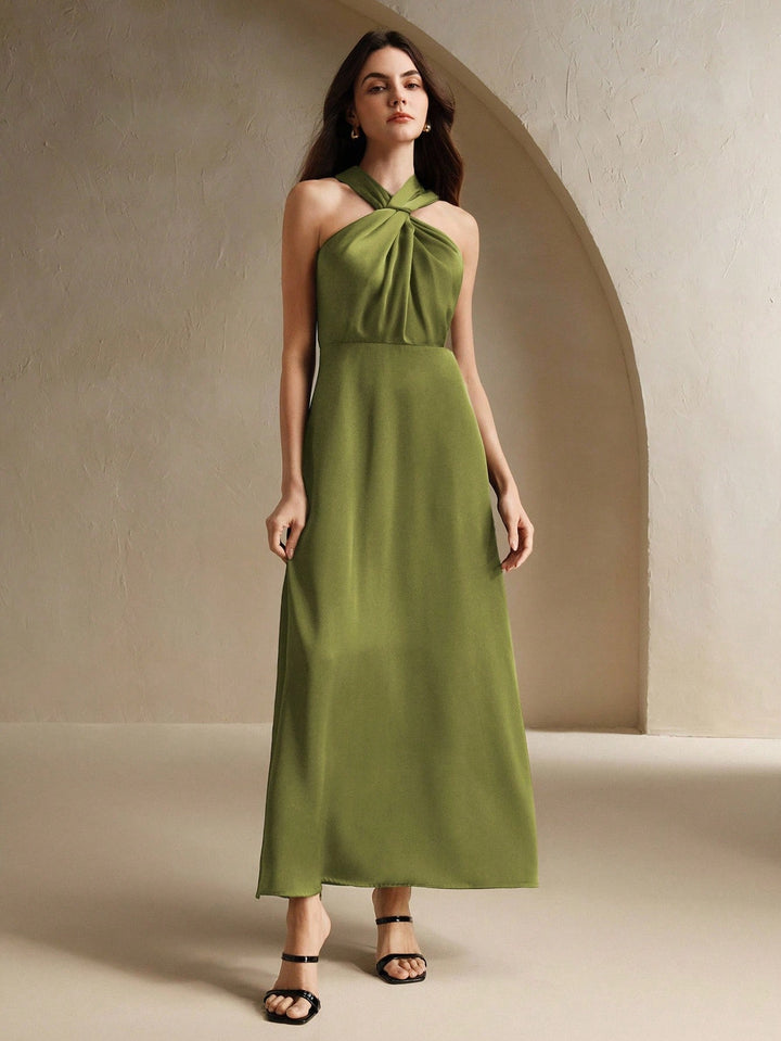 Rochie maxi SHEIN, verde