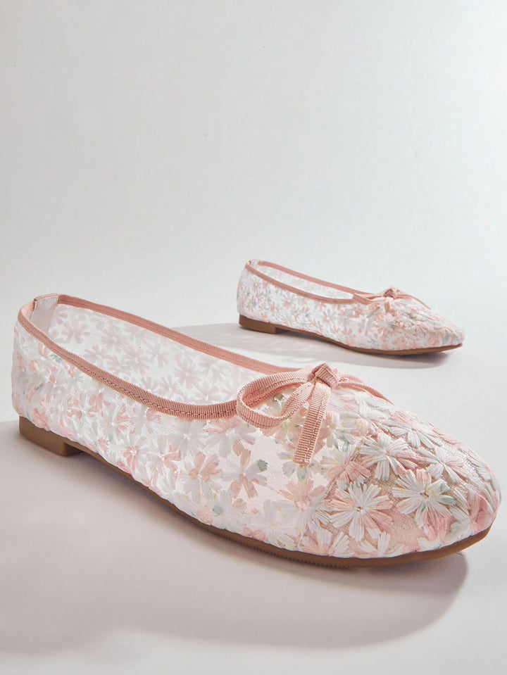 SHEIN balerina cipő, rózsaszín