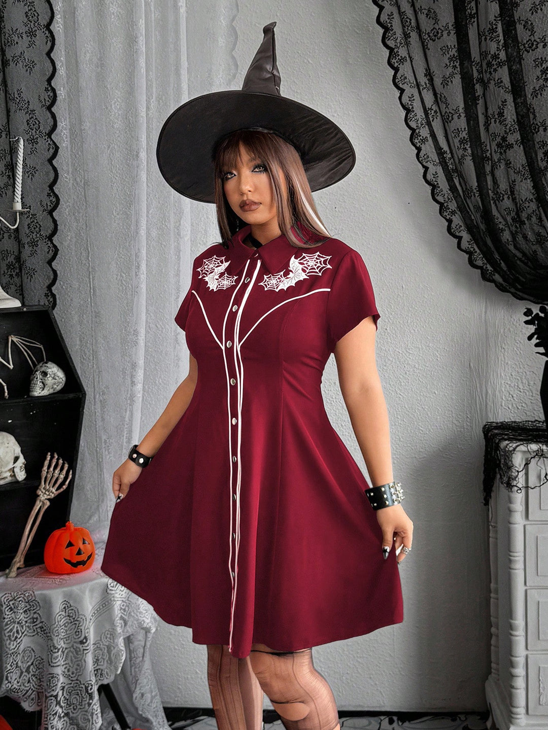 Rochie SHEIN, vișiniu