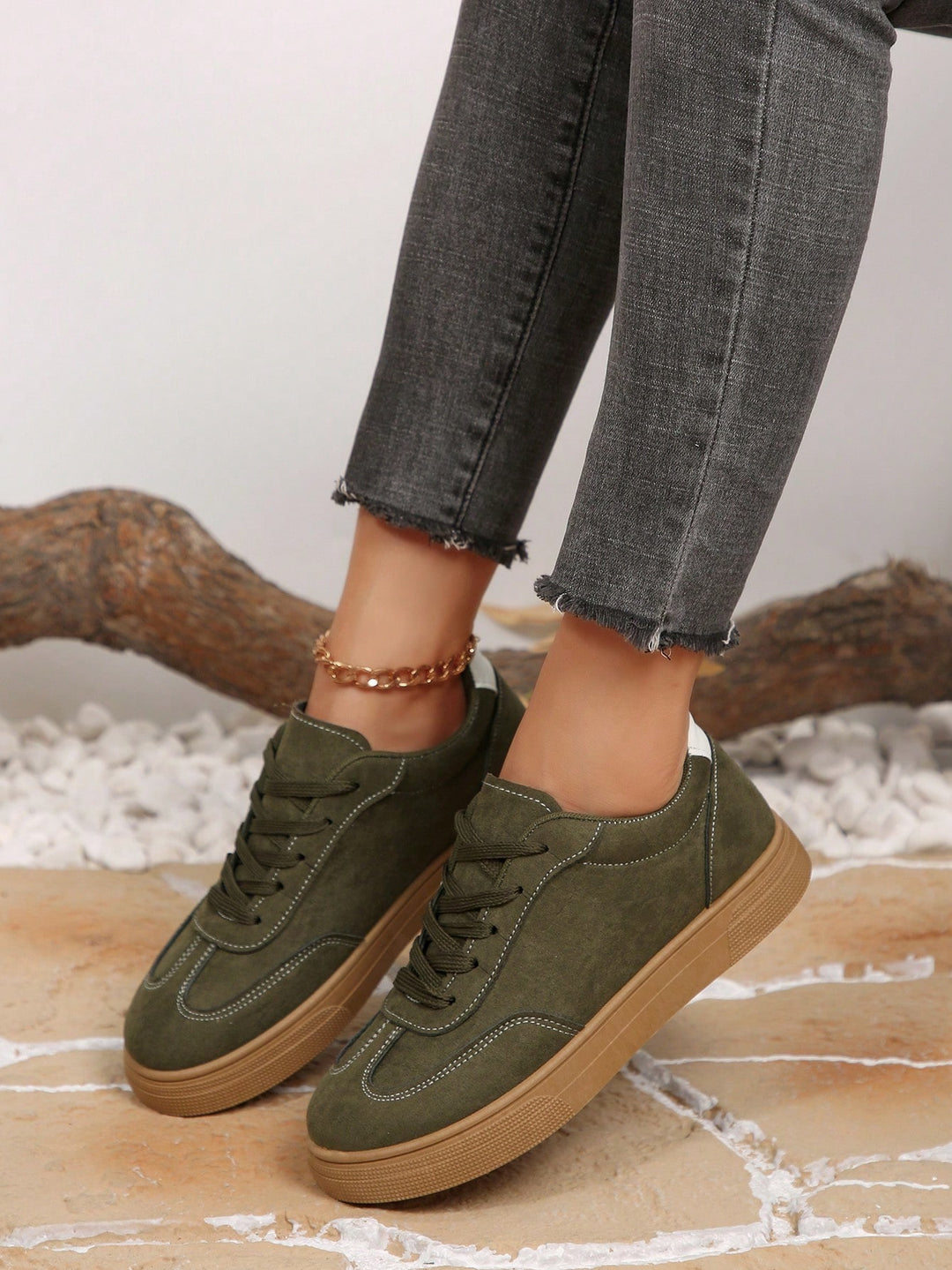 SHEIN sportcipő, khaki