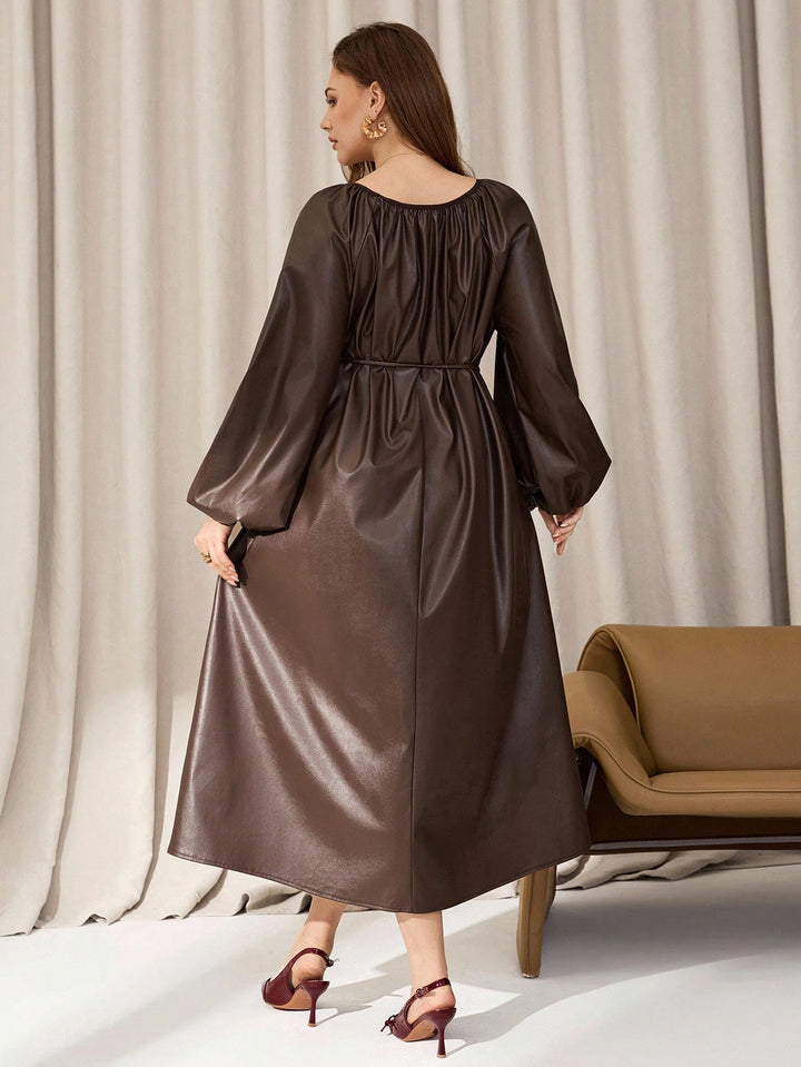 Rochie midi Shein Curve+, maro