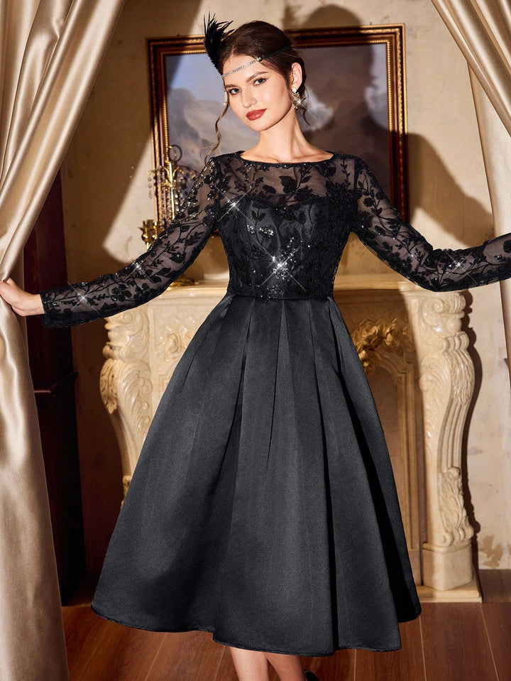 Rochie midi SHEIN, negru