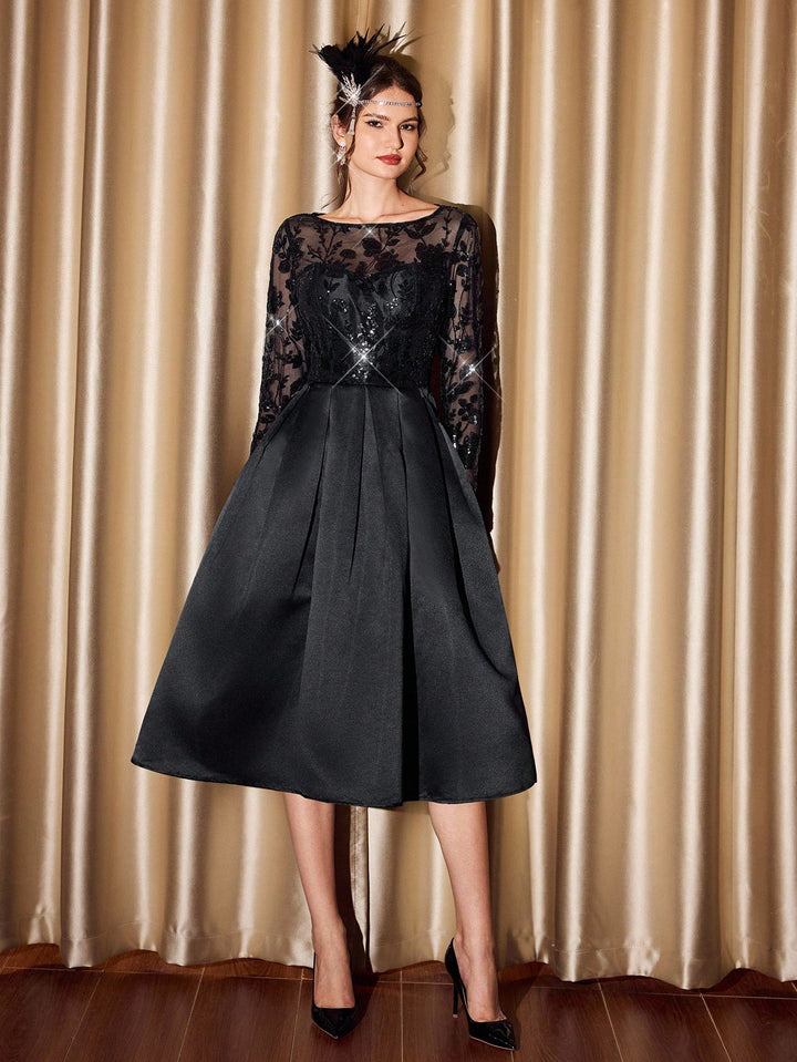 Rochie midi SHEIN, negru