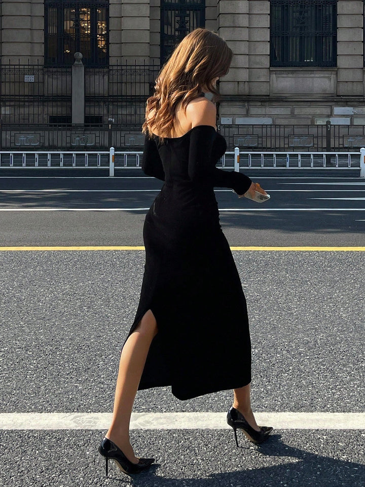 Shein Maxi Ruha, fekete