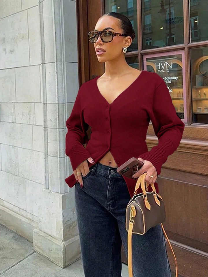 Cardigan SHEIN, vișiniu