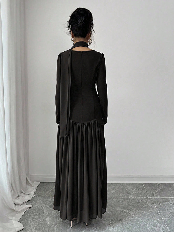 Shein maxi ruha, fekete