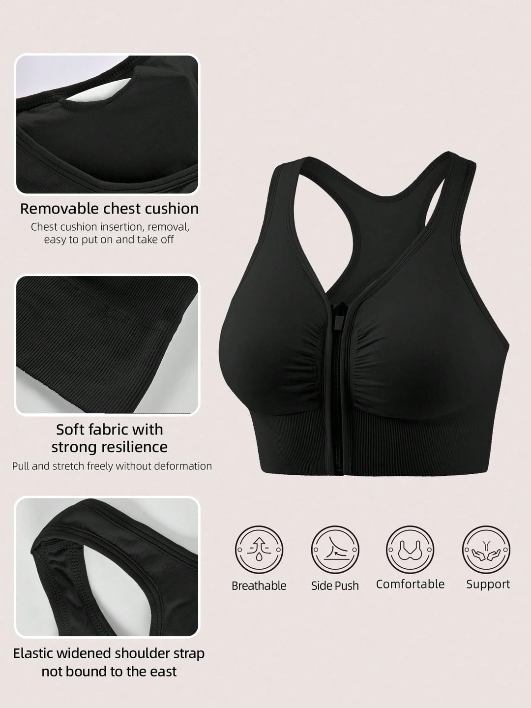 Bustier SHEIN, fekete