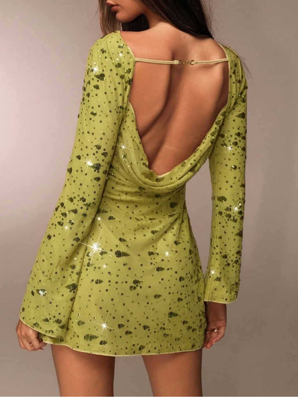 Rochie mini Shein, verde