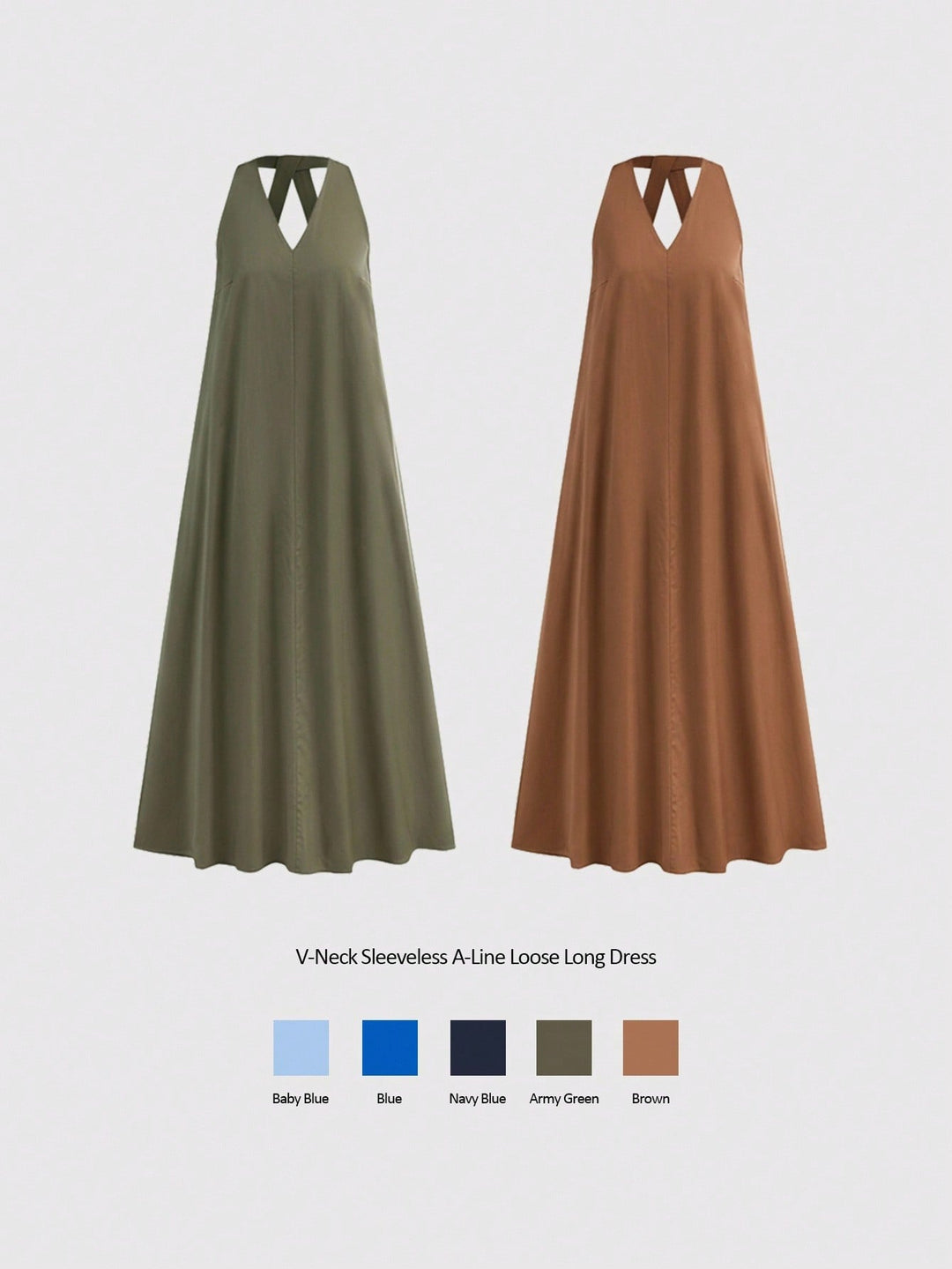 Rochie midi SHEIN, maro