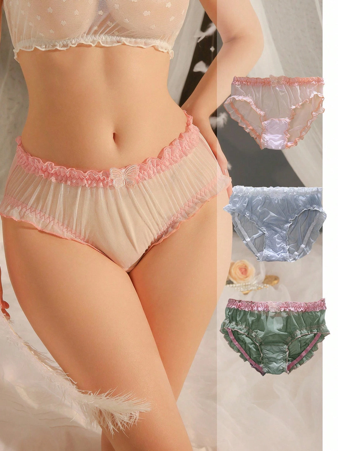 Set lenjerie Shein, mix culori