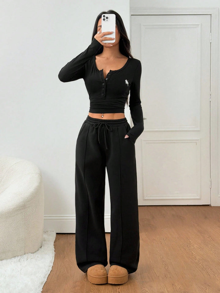 Pantaloni SHEIN, negru