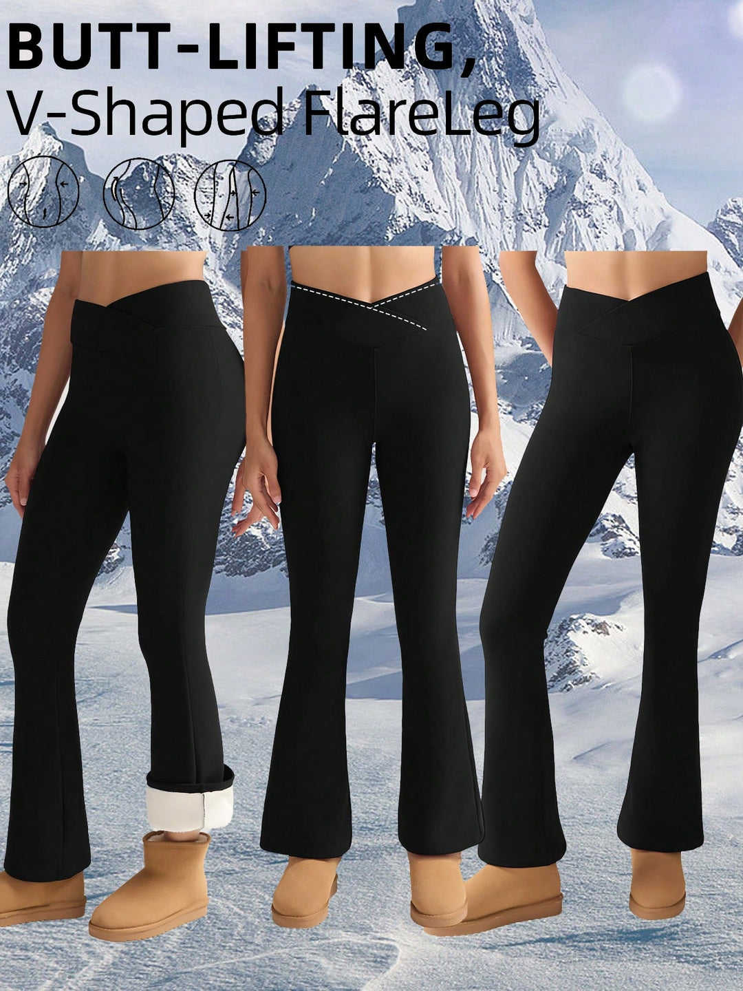 Pantaloni SHEIN, negru