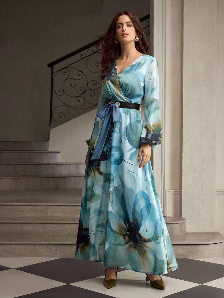 Rochie maxi SHEIN, albastru