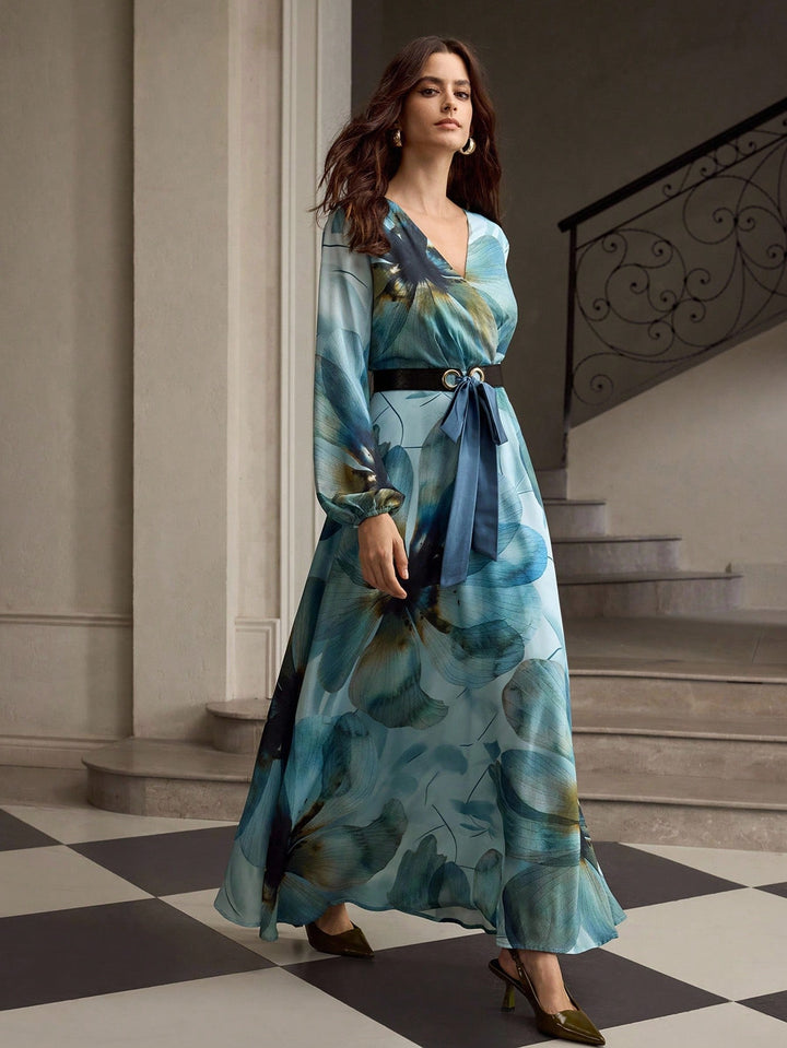 Rochie maxi SHEIN, albastru