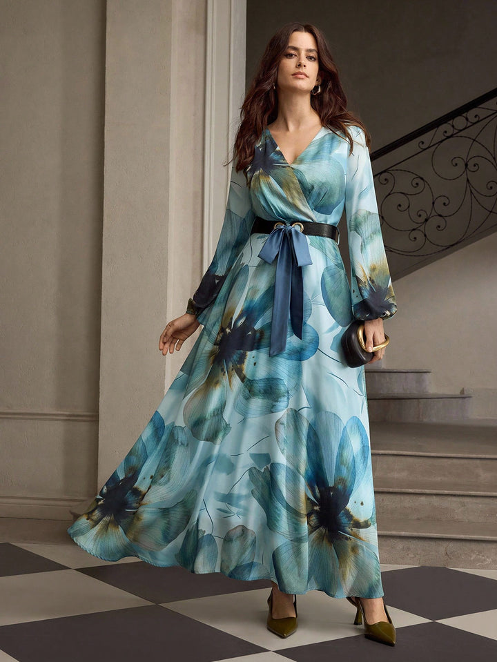 Rochie maxi SHEIN, albastru