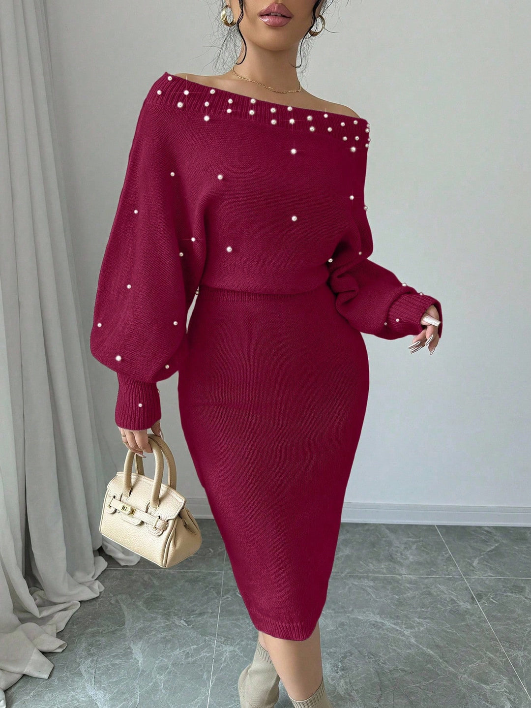 Rochie SHEIN, vișiniu