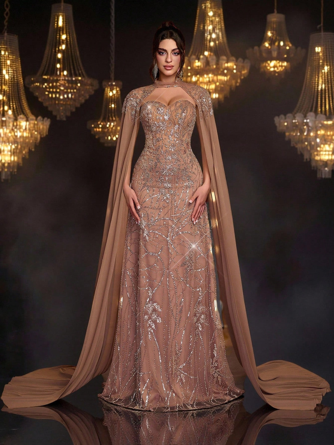 Rochie SHEIN, maro