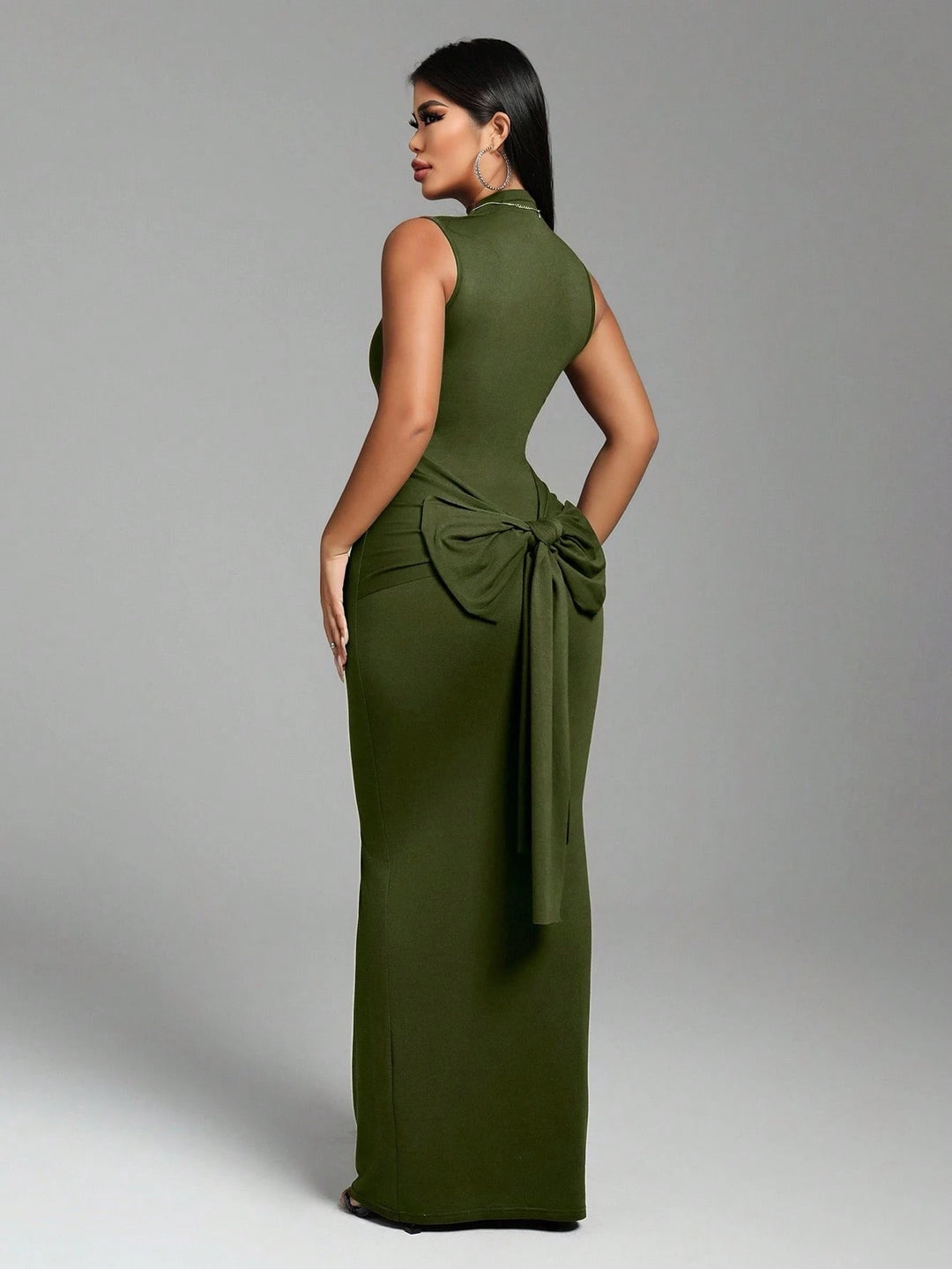 Rochie maxi SHEIN, verde