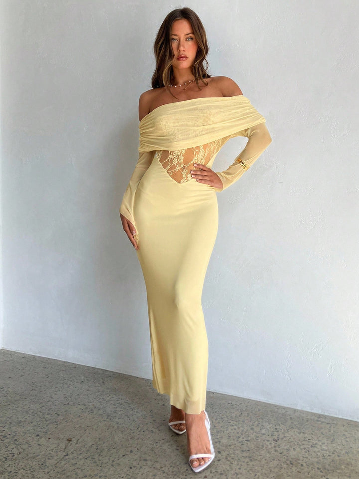 Rochie maxi SHEIN, galben