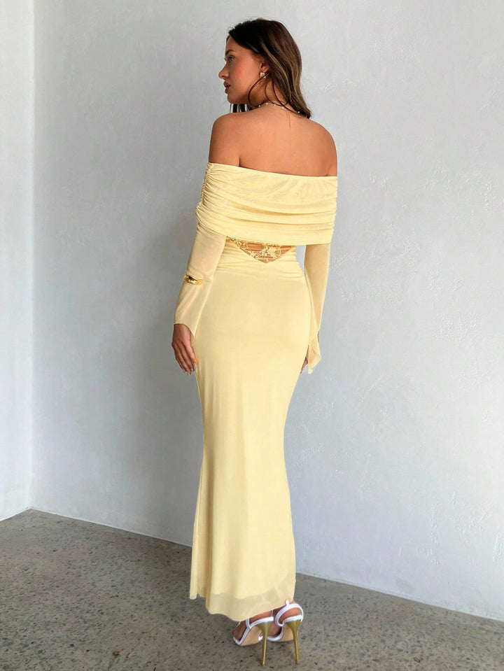 Rochie maxi SHEIN, galben