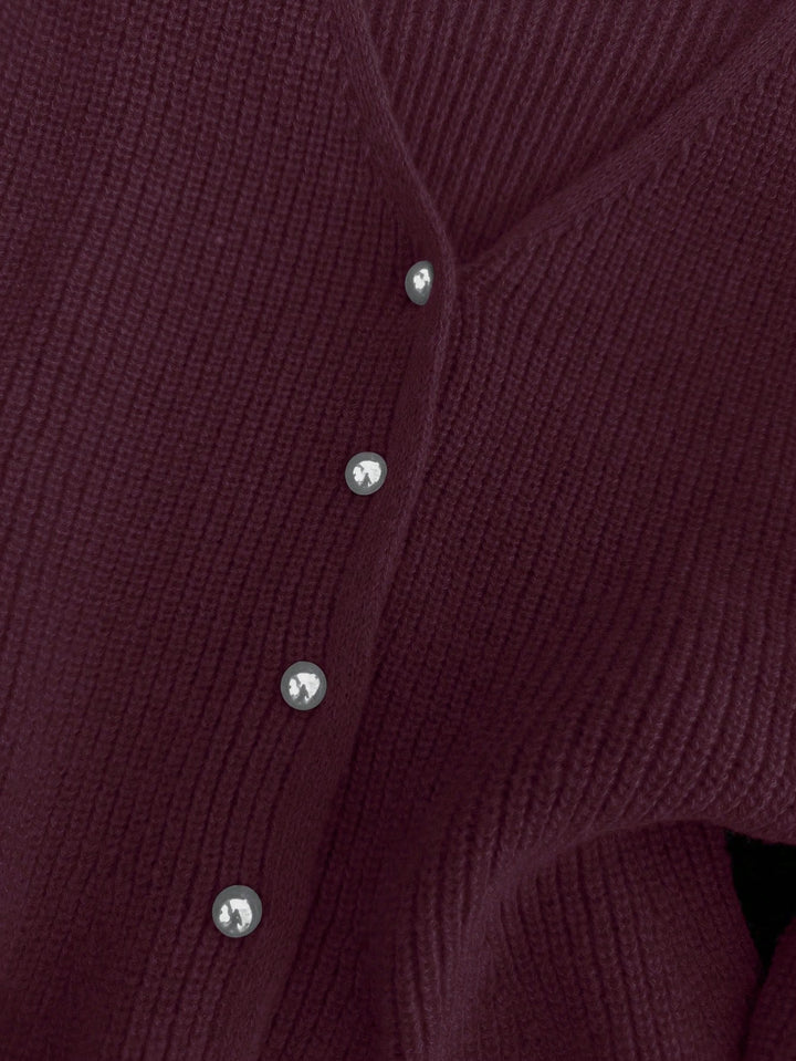 Cardigan SHEIN, vișiniu