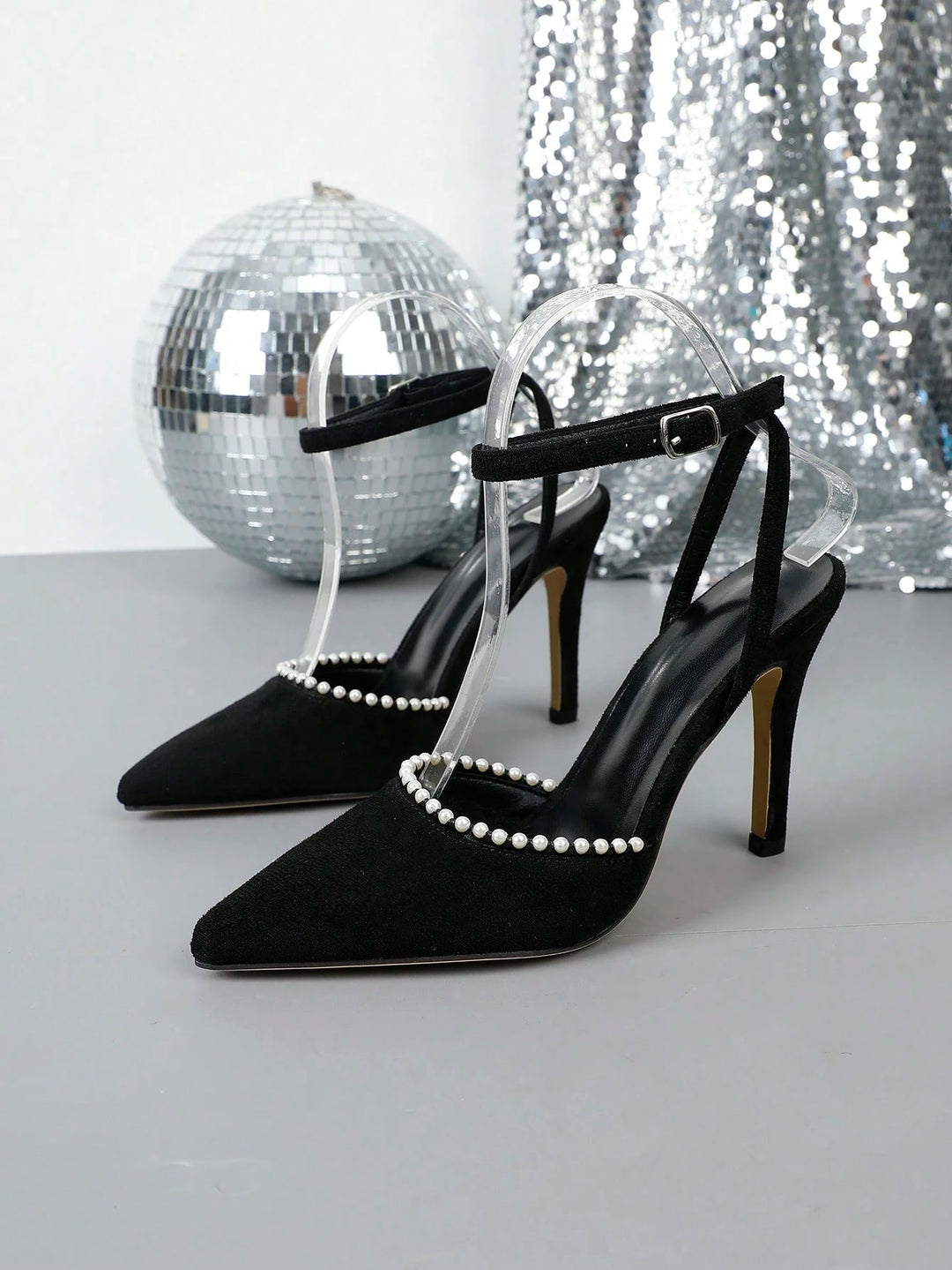 Pantofi cu toc SHEIN, negru