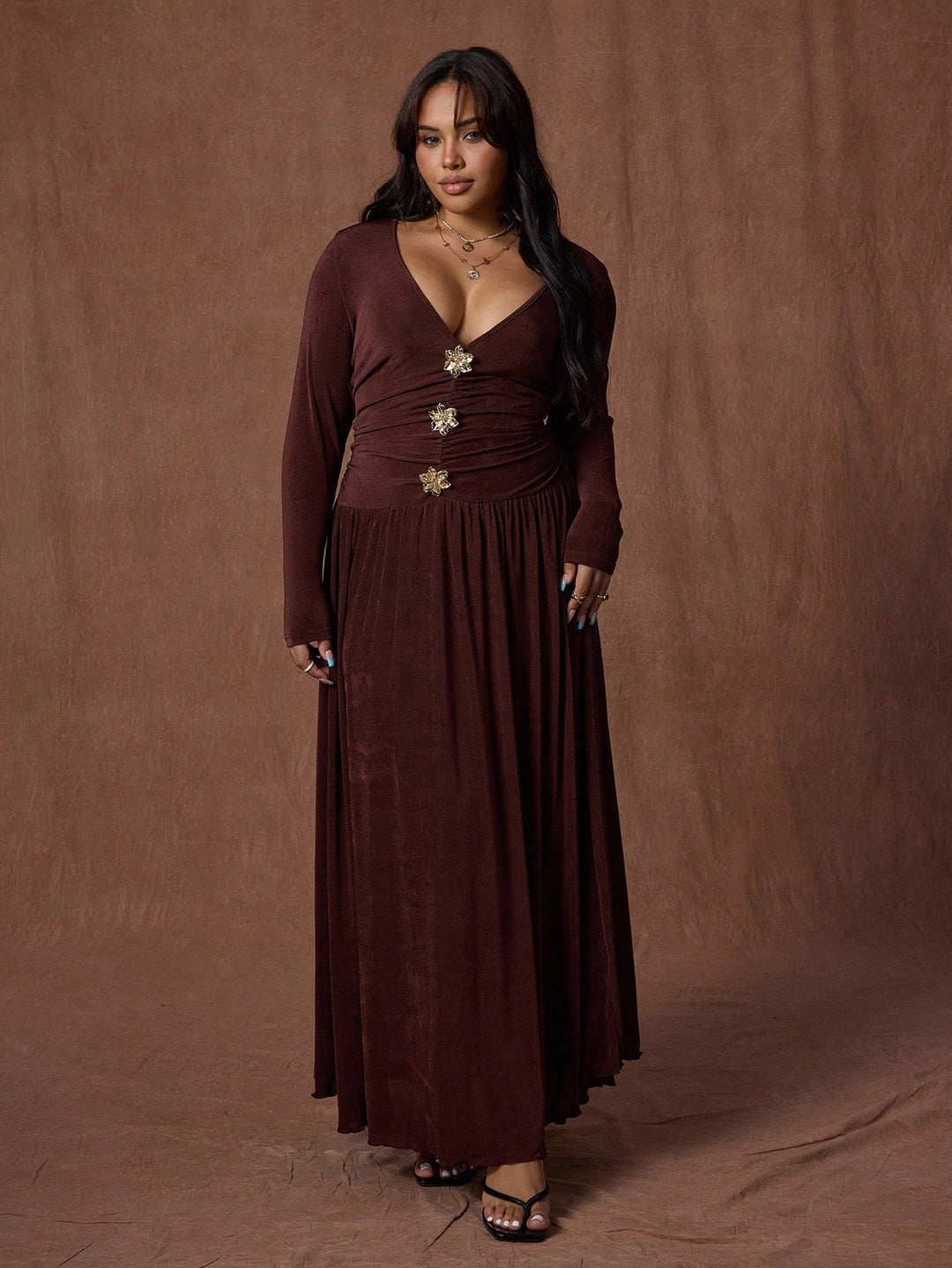 Rochie SHEIN, maro