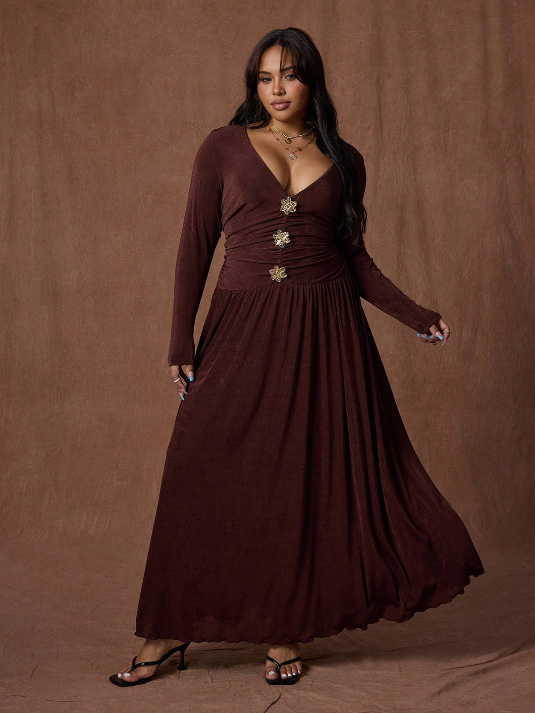 Rochie SHEIN, maro