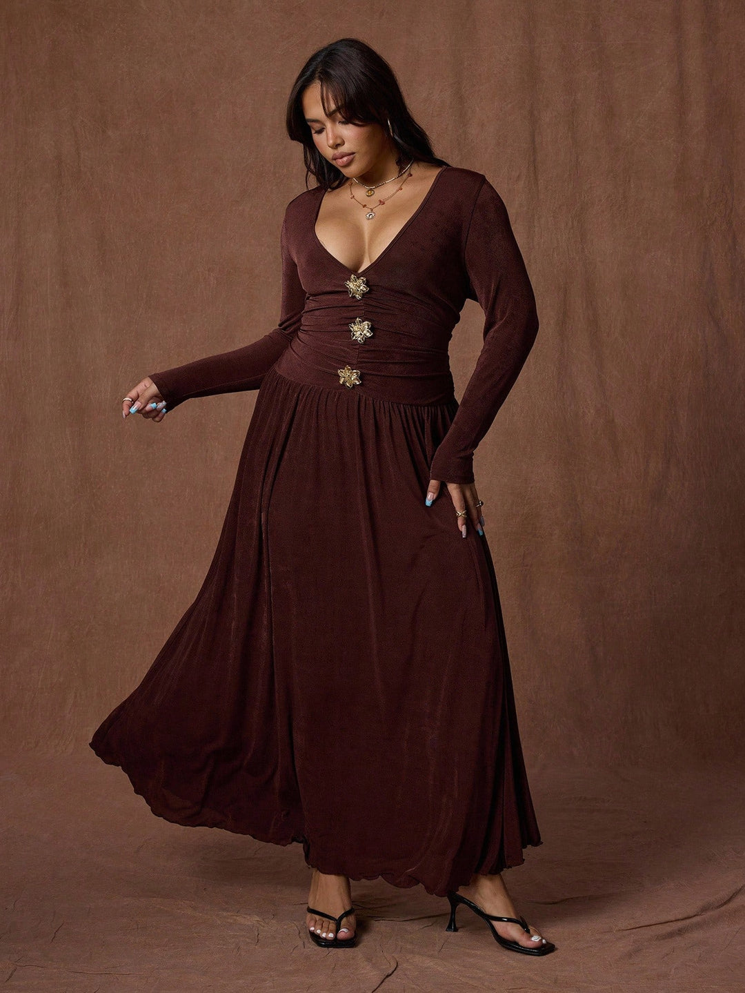 Rochie SHEIN, maro