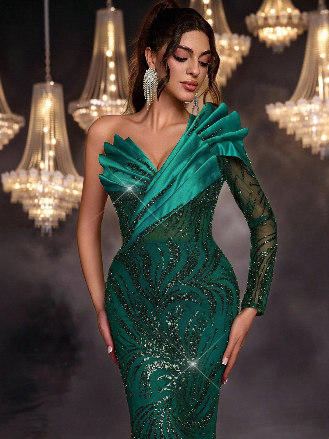 Rochie SHEIN, verde
