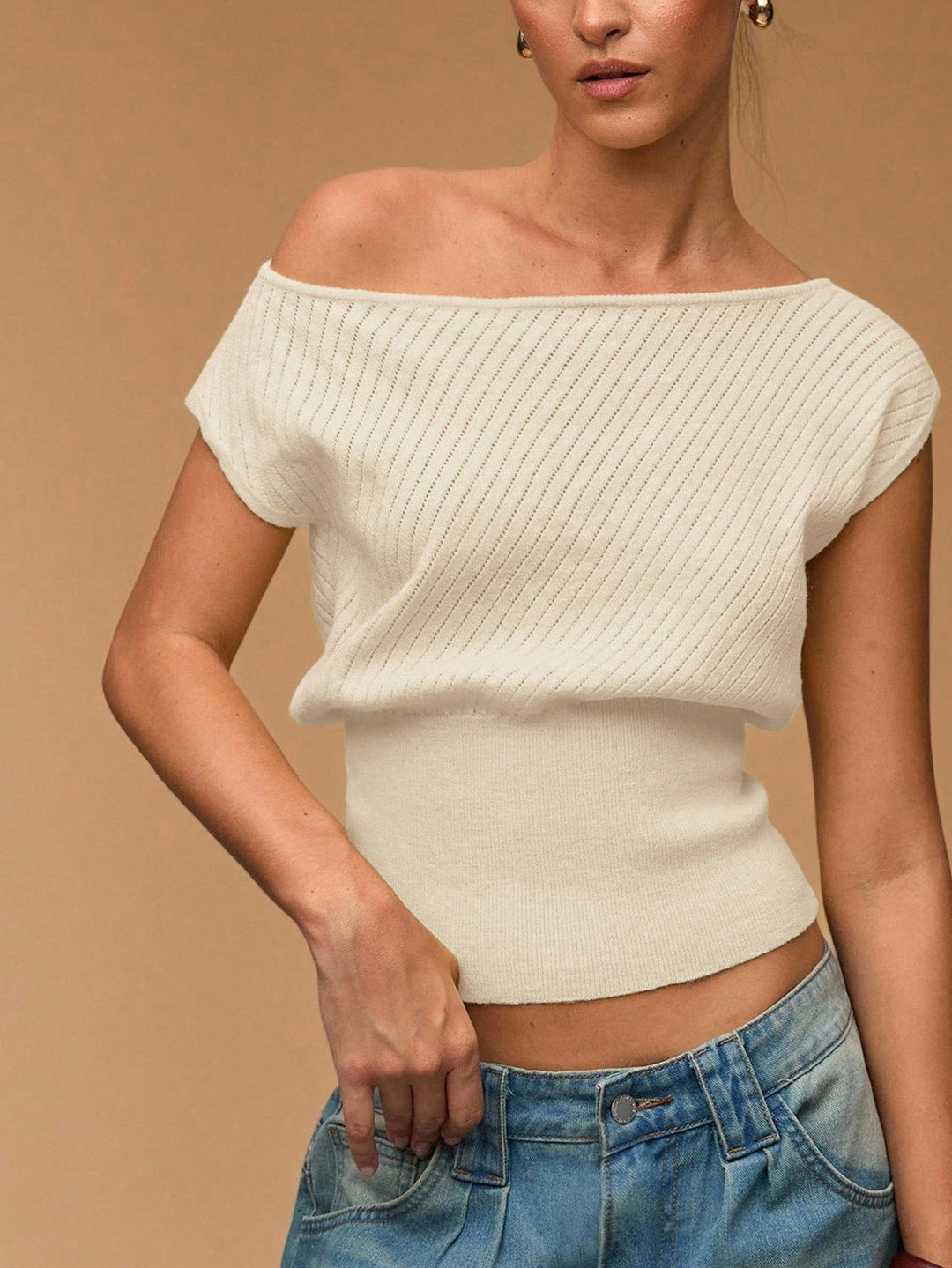 Bluza tricotată SHEIN, portocaliu