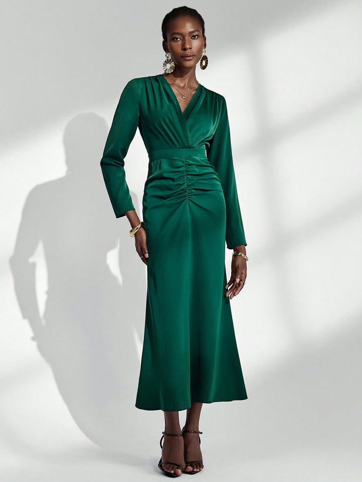 Rochie maxi SHEIN, verde